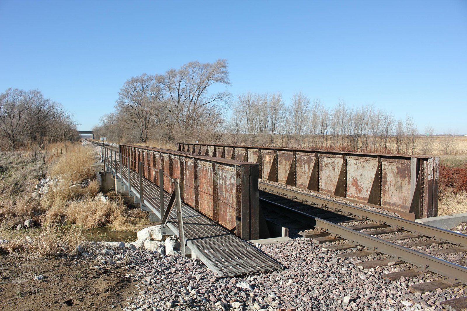 Looking west